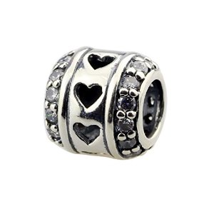 Pandora Clear Zirconia Small Heart Charm image