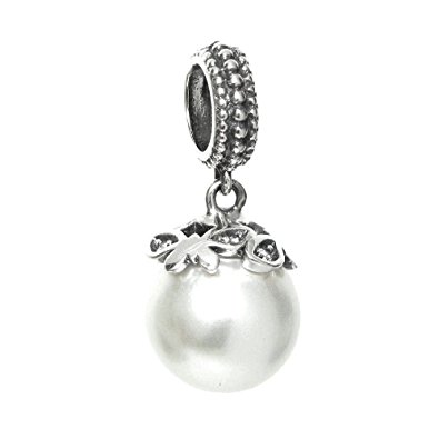 Pandora Clip On Clear Pearl Charm image