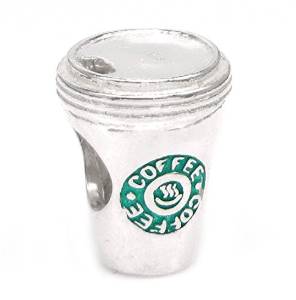 Pandora Coffee Bean Drink Sterling Silver Charm image