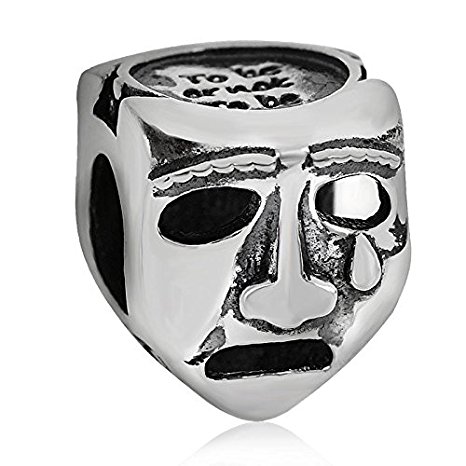 Pandora Comedy Tragedy Mask Charm image