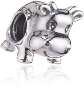Pandora Cow Silver Bead Charm