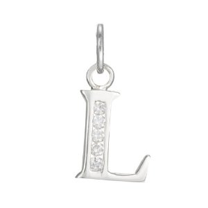 Pandora Crystal Alphabet Letter L Charm