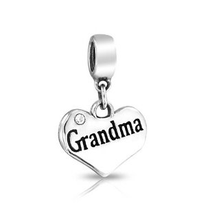 Pandora Crystal Grandma Heart Dangle Charm