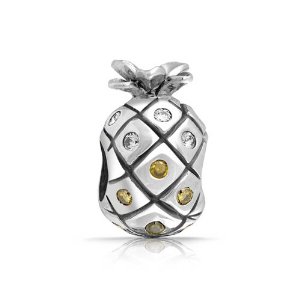 Pandora Cubic Zirconia Pineapple Fruit Charm