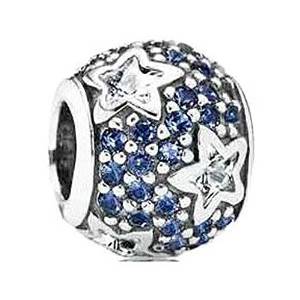 Pandora Cubic Zirconia Silver Star Dangle Charm