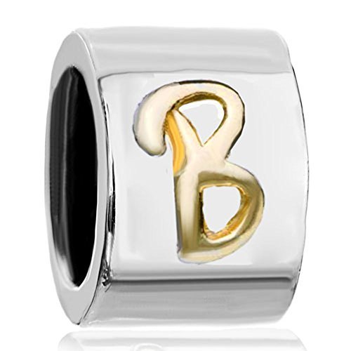 Pandora Cylindrical Alphabet Letter B Charm