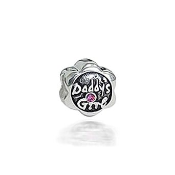 Pandora Daddys Girl CZ Charm