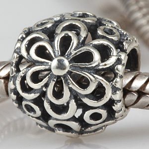 Pandora Daisy Round Spacer Charm