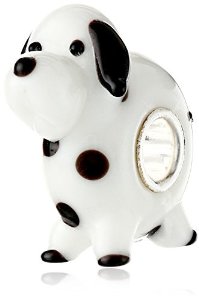 Pandora Dalmatian Puppy Glass Charm