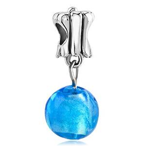 Pandora Dangle Blue Glass Charm image