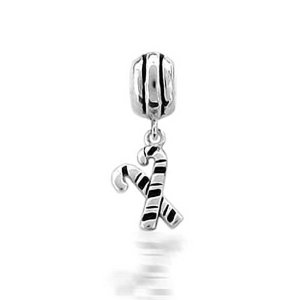 Pandora Dangle Christmas Candy Cane Charm