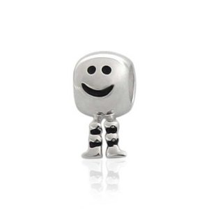 Pandora Dangle Feet Happy Face Charm image