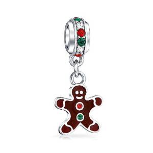 Pandora Dangle Gingerbread Man Charm