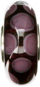 Pandora Dangle Mauve Glass Charm