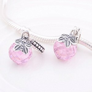 Pandora Dangle Morning Butterfly Rosaline Crystal Charm