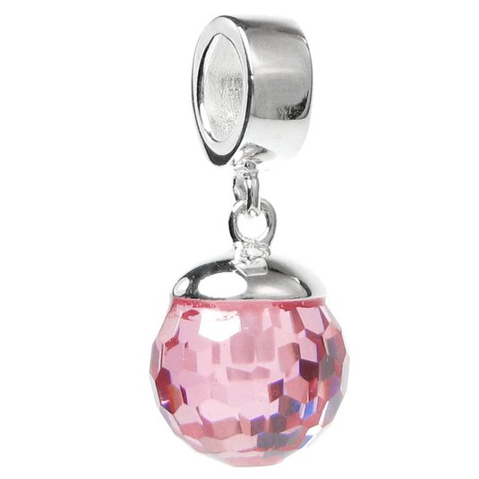 Pandora Dangle October Birthstone Pink Stone Charm