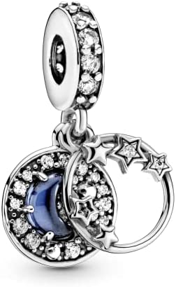 Pandora Dangle Silver Hollow Star Charm image