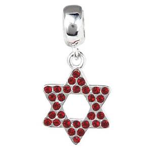 Pandora Dangle Star Red Crystal Charm image