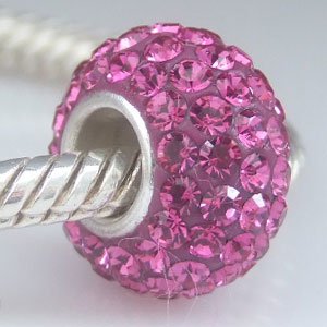 Pandora Dark Pink Swarovski Crystal Charm image