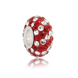 Pandora Dark Red Swarovski Crystal Charm image