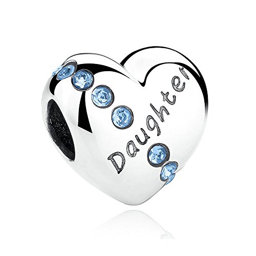 Pandora Daughter Aquamarine Heart Charm image