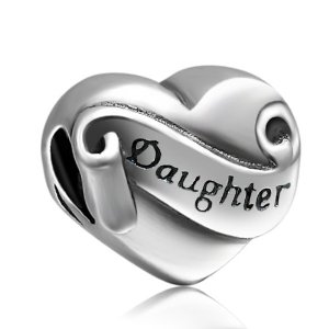 Pandora Daughter Heart Bead Charm