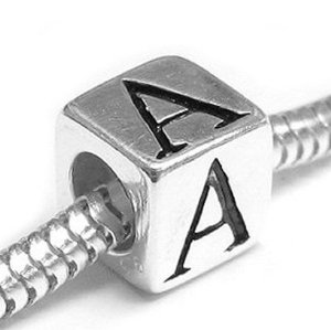 Pandora Dice Cube Letter A Charm