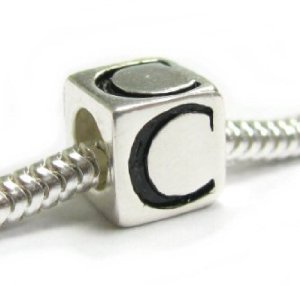 Pandora Dice Cube Letter C Charm