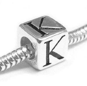 Pandora Dice Cube Letter K Charm