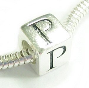 Pandora Dice Cube Letter P Charm