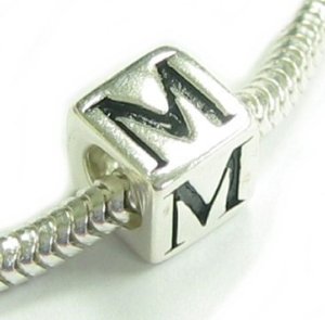 Pandora Dice Letter M Charm