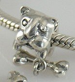 Pandora Dog Carrying Bone Dangle Charm