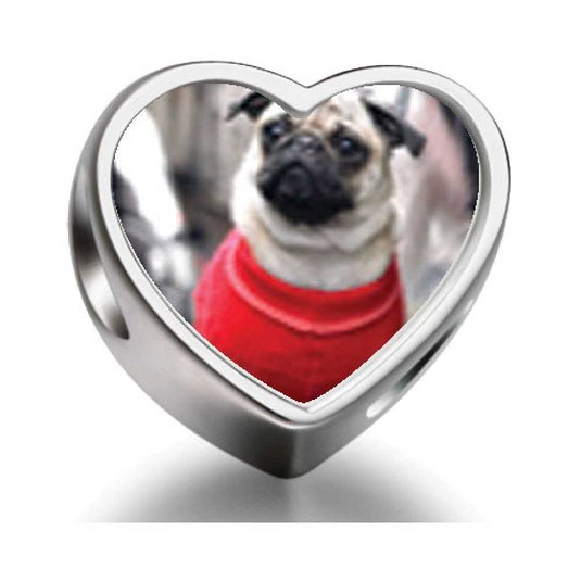 Pandora Dressed Up Pug Photo Charm