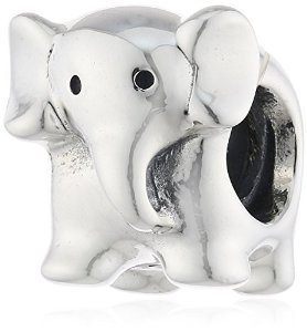 Pandora Elephant Silver Bead Charm image