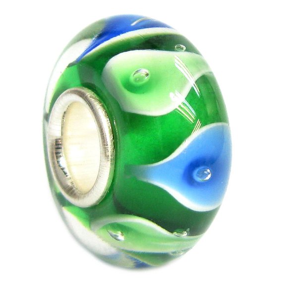 Pandora Emerald Green Life Murano Glass Charm image