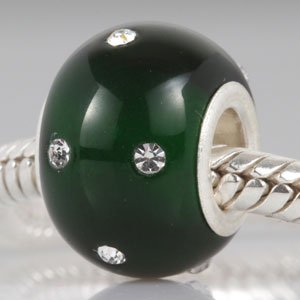 Pandora Emerald Murano Glass Charm
