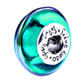 Pandora Emerald Wrap Morano Glass Charm