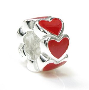 Pandora Enamel Endless Love Red Heart Charm