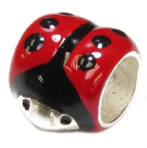 Pandora Enamel Ladybug Red Black Charm