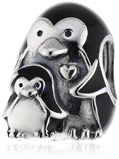 Pandora Enamel Penguin Clip On Charm image