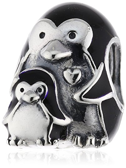 Pandora Enamel Penguin Clip On Charm