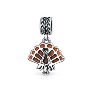 Pandora Enamel Turkey Dangle Charm