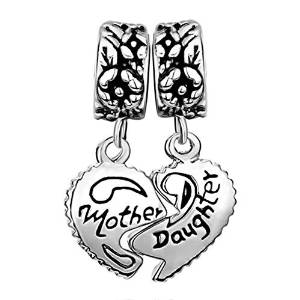 Pandora Endearing Mother And Daughter Heart Charm