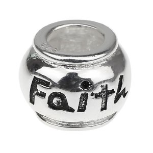 Pandora Engraved Letters Faith Charm