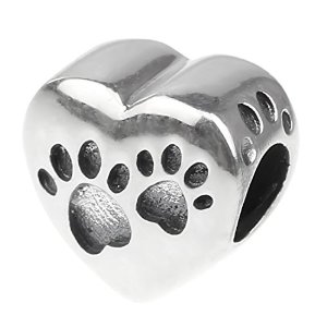 Pandora Engraved Puppy Dog Paw Charm