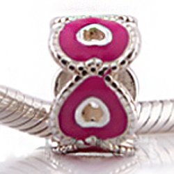 Pandora Ever Heart Pink Enamel Charm image