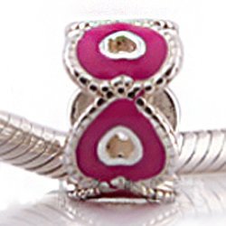 Pandora Ever Heart Pink Enamel Charm