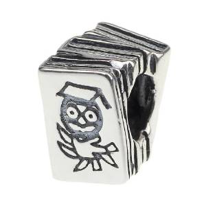 Pandora Exam Study Books Owl Charm