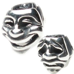 Pandora Faces Theatre Mask Charm