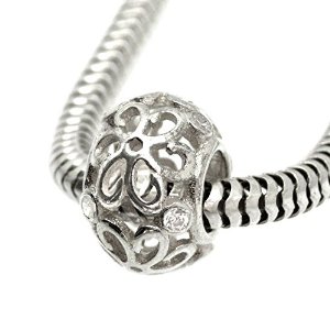 Pandora Filigree Flower Openwork CZ Charm image